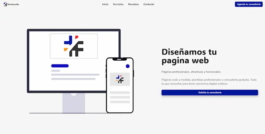 Landing Page de DevSencillo